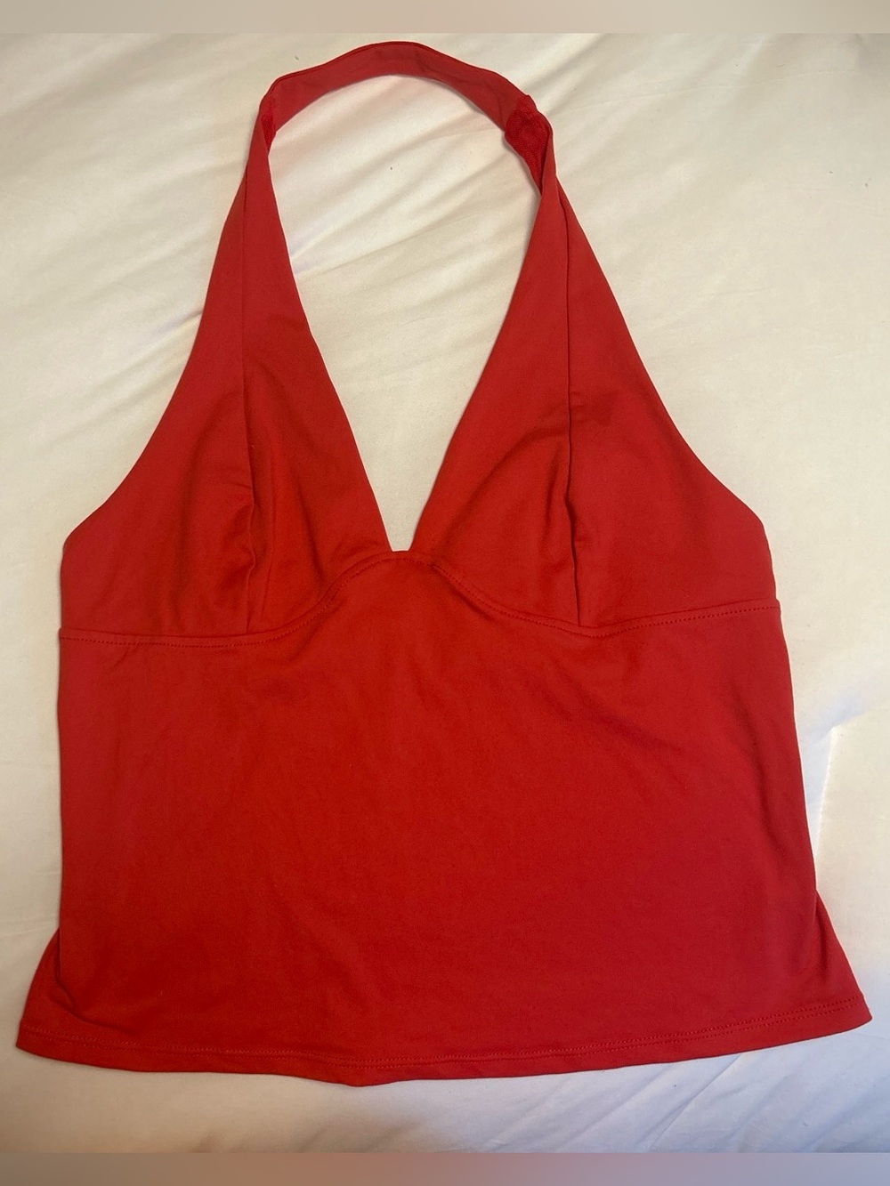Free People Still Here Red Halter Tank Top
